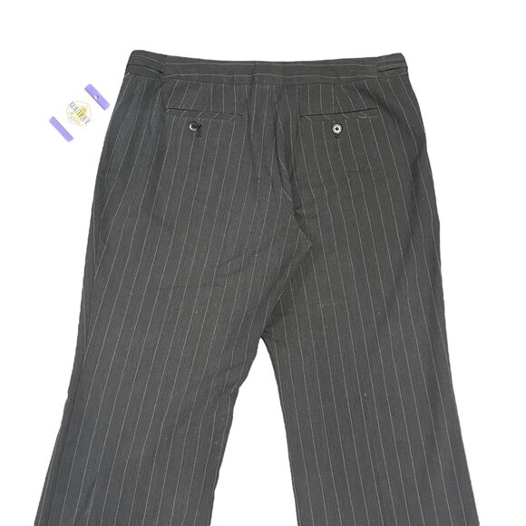 The Limited Womens 12 Cassidy Fit Pinstripe Charcoal Gray Dress Pants - Picture 11 of 15